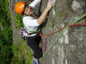 climber at tremadog N Wales